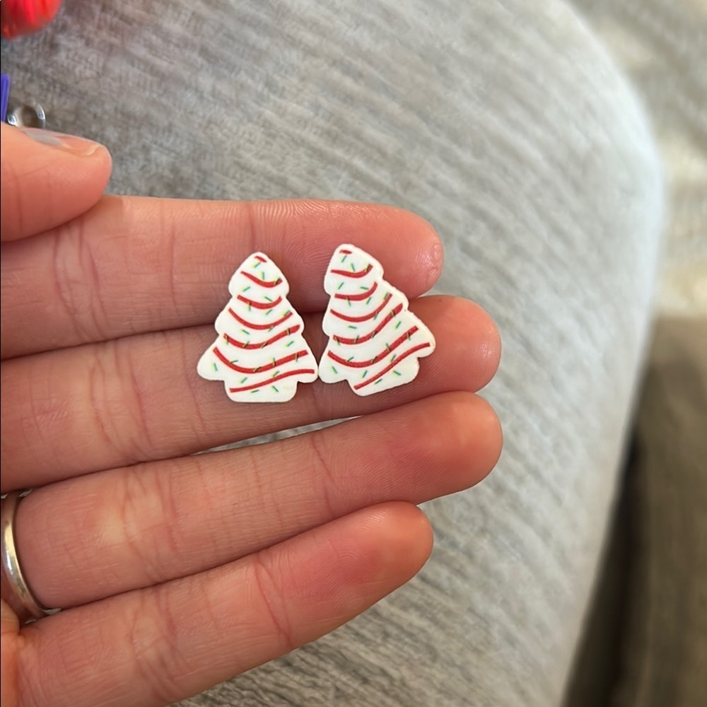 Festive Christmas Tree Earrings
